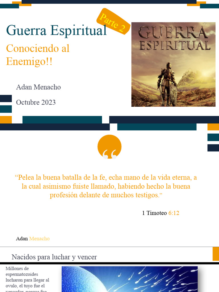 Guerra Espiritual: Conociendo al Enemigo | PDF | Satán | Diablo