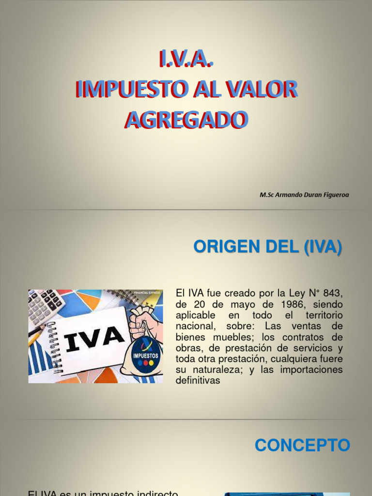 Impuesto Al Valor Agregado (Iva) 2022 | PDF
