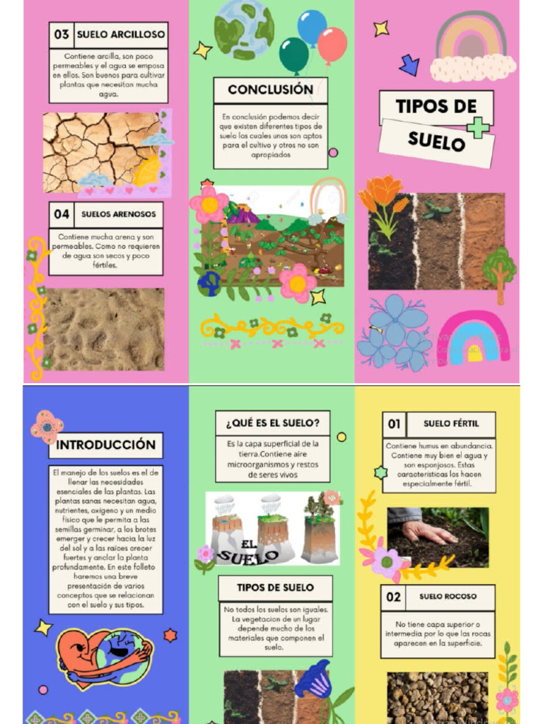 Triptico Tipos de Suelo | PDF