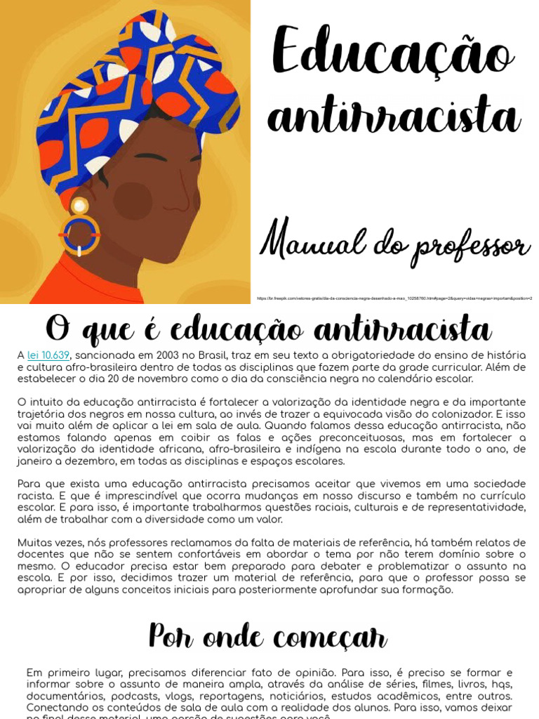 Atividades Antirracistas na Educação | PDF | Ciências Sociais