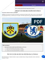 Tran Dau Burnley Vs Chelsea