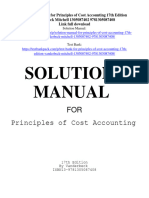 Solution Manual For Principles of Cost Accounting 17th Edition Vanderbeck Mitchell 1305087402 9781305087408