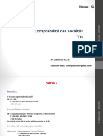 Comptabilité Des Sociétés Correction TDs 7 Et 8