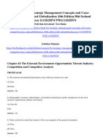 Test Bank For Strategic Management Concepts and Cases Competitiveness and Globalization 10th Edition Hitt Ireland Hoskisson 1111825874 9781111825874