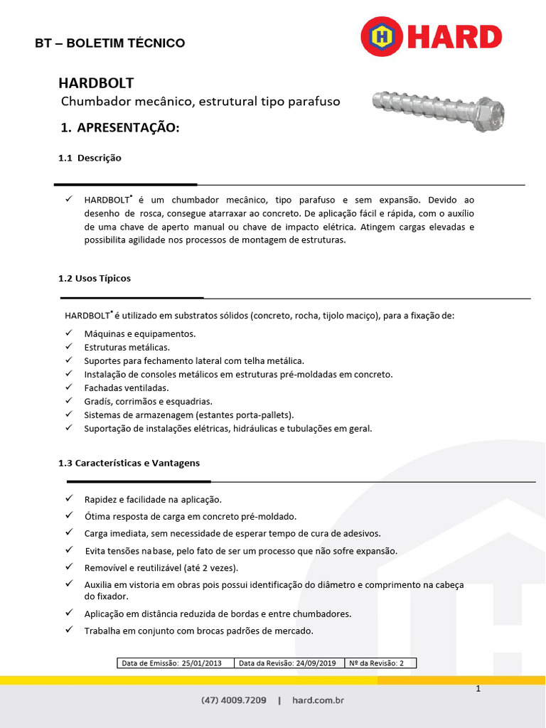 Catalogo Hardbolts | PDF
