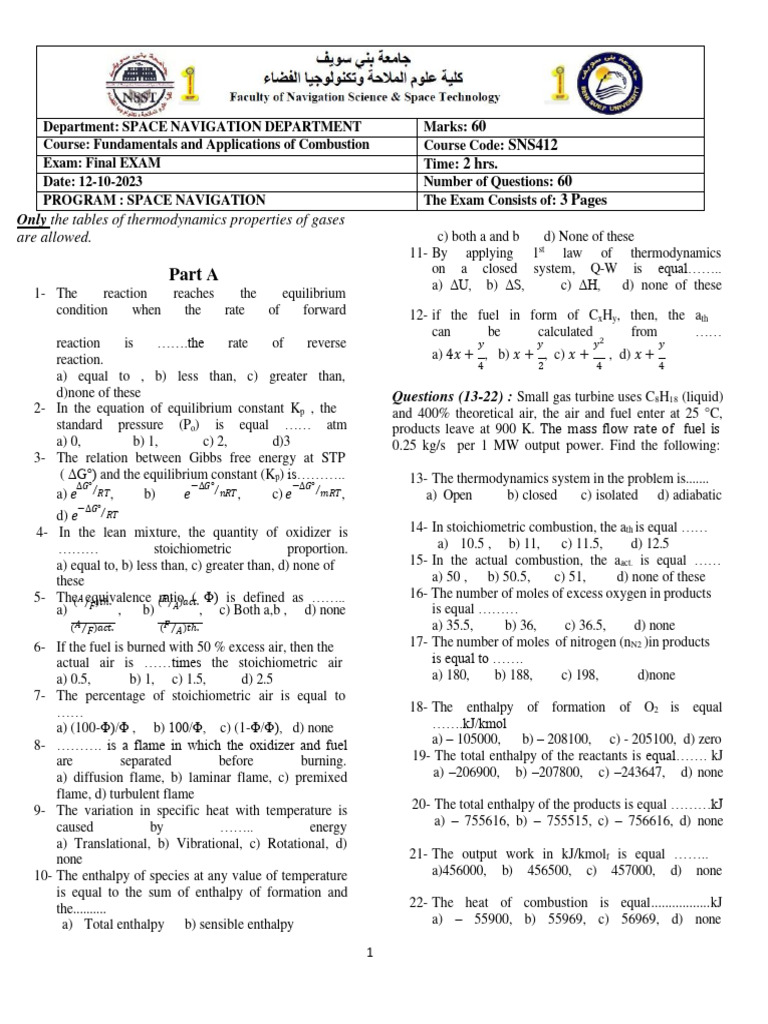 Combustion NSST 10-2023 | PDF | Teaching Methods & Materials | Science ...