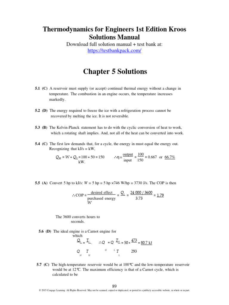 THERMODYNAMICS FOR ENGINEERS PDF visual data 5