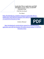 Test Bank For Leadership Theory Application and Skill Development 5th Edition Lussier Achua 1111827079 9781285127361