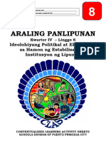 AP8 - q4 - CLAS6 - Ideolohiyang Politikal at Ekonomiko Sa Hamon NG Estabilisadong Institusyon NG Lipunan - V4 PDF FILE Carissa Calalin