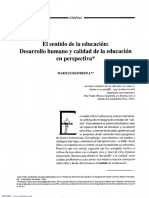 El sentido de la educación_Desarrollo humano y calidad de la educación en perspectiva