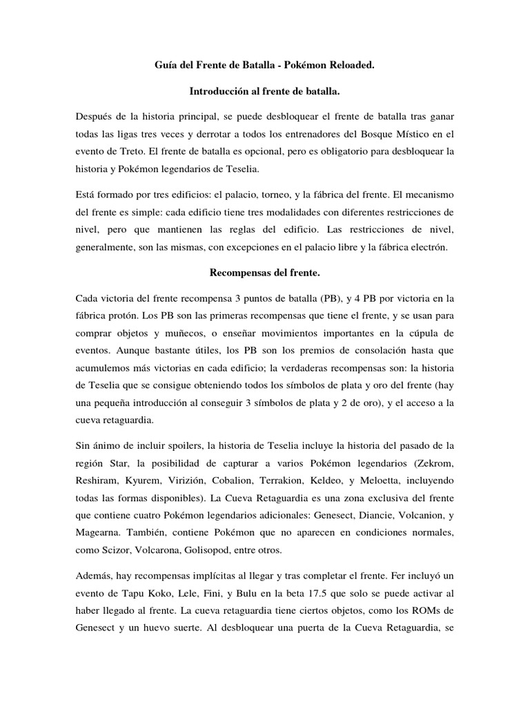 Guia Del Frente de Batalla PDF