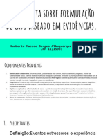 Aula Aberta Sobre Formulação de Caso Baseado em Evidências.