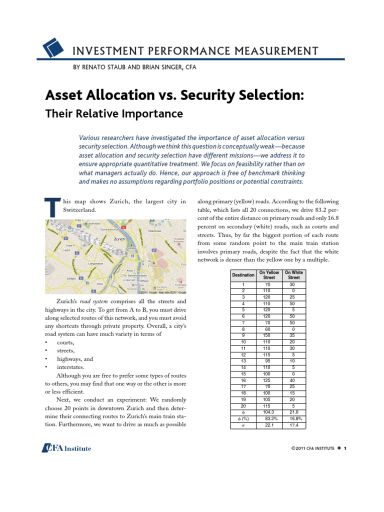 Asset Allocation Vs Security Selection - Ipmn.v2011.n1 | PDF | Asset ...