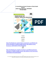 Solution Manual For Scutchfield and Kecks Principles of Public Health Practice 4th Edition Erwin Brownson 1285182634 9781285182636