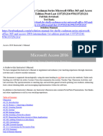 Solution Manual For Shelly Cashman Series Microsoft Office 365 and Access 2016 Intermediate 1st Edition Pratt Last 1337251216 9781337251211