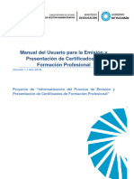 Gestión Escolar - LUA - Emisión de Certificados de Finalización de Estudios FP