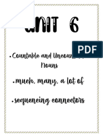 UNIT 6 - Countable and Uncountable