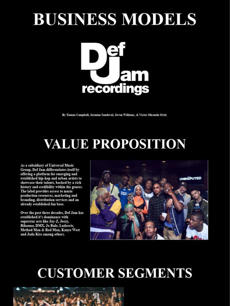 Def Jam Business Models Project PDF