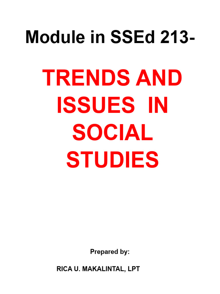 Module 2 in SSEd 213 | PDF