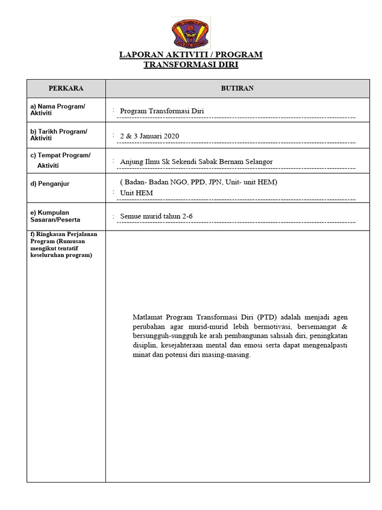 Laporan PMD | PDF