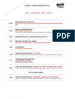 AGENDA Expo Cadenas Productivas DICOTUR 2011