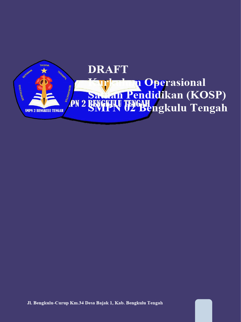 CONTOH DRAFT KOSP SMP | PDF