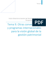Otras Convenciones y Programas Internacionales para La Visión Global de La Gestión Patrimonial