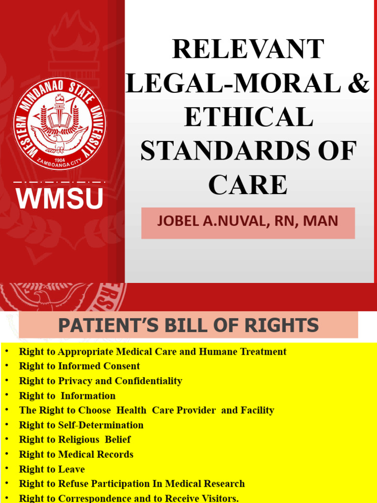 Ethical Standards in Patient Care Rights | PDF | Nursing | Health Care