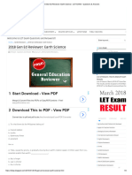 2018 Gen Ed Reviewer - Earth Science - LET EXAM - Questions & Answers