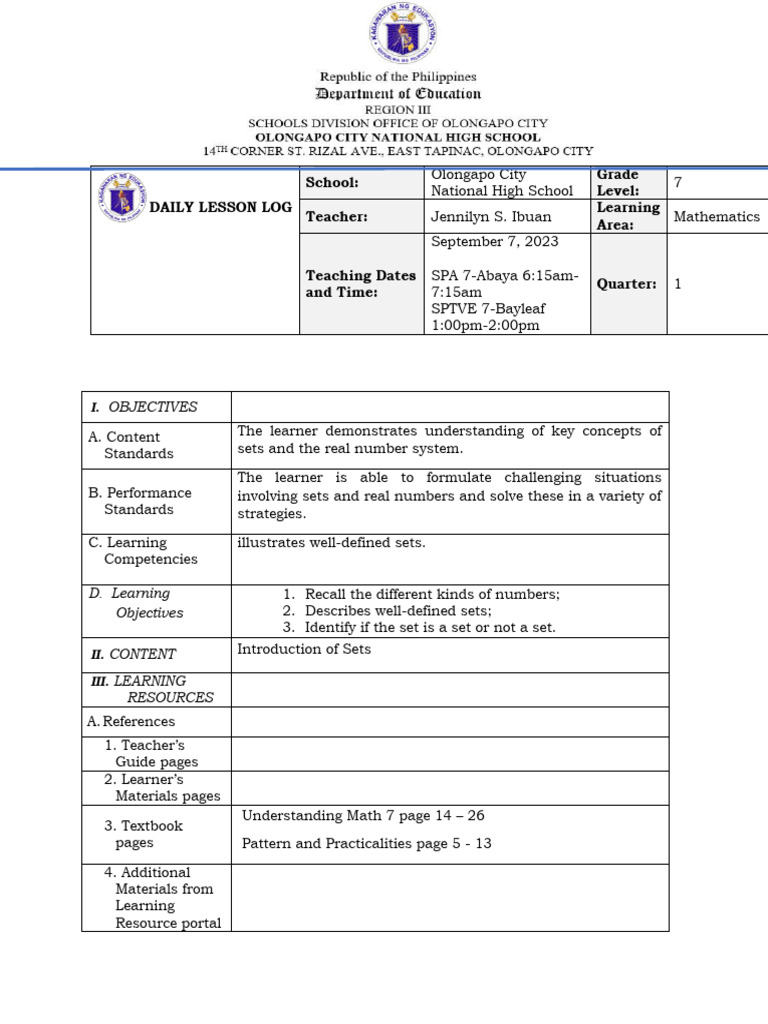 INTRODUCTION TO SETS visual data 3