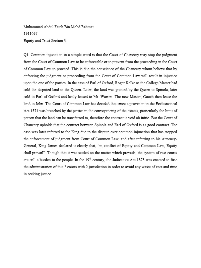 equity-answer-script-pdf-equity-law-court-of-chancery