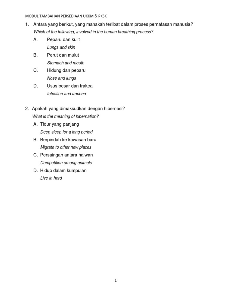 Modul Tambahan Persediaan Ukkm PKSK | PDF