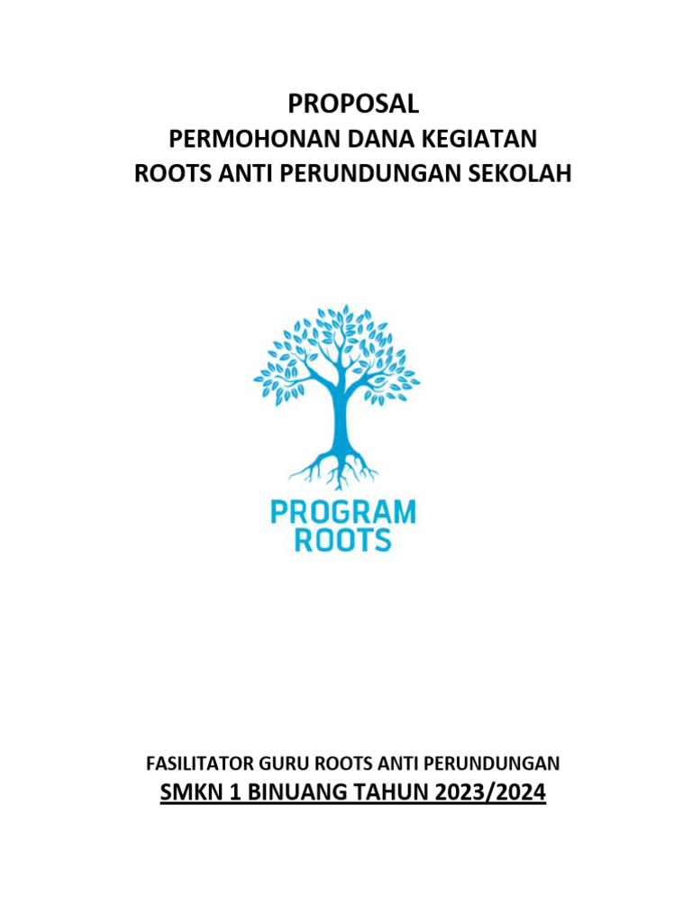 Program Roots Anti Perundungan | PDF
