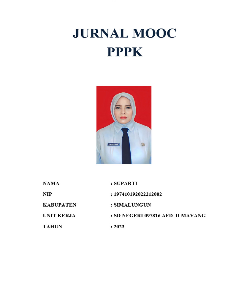 Jurnal mooc pppk suparti pdf