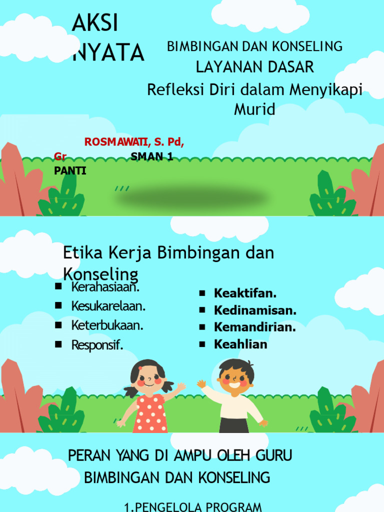 Aksi Nyata LAYANAN DASAR | PDF | Karier & Perkembangan | Pengembangan Diri
