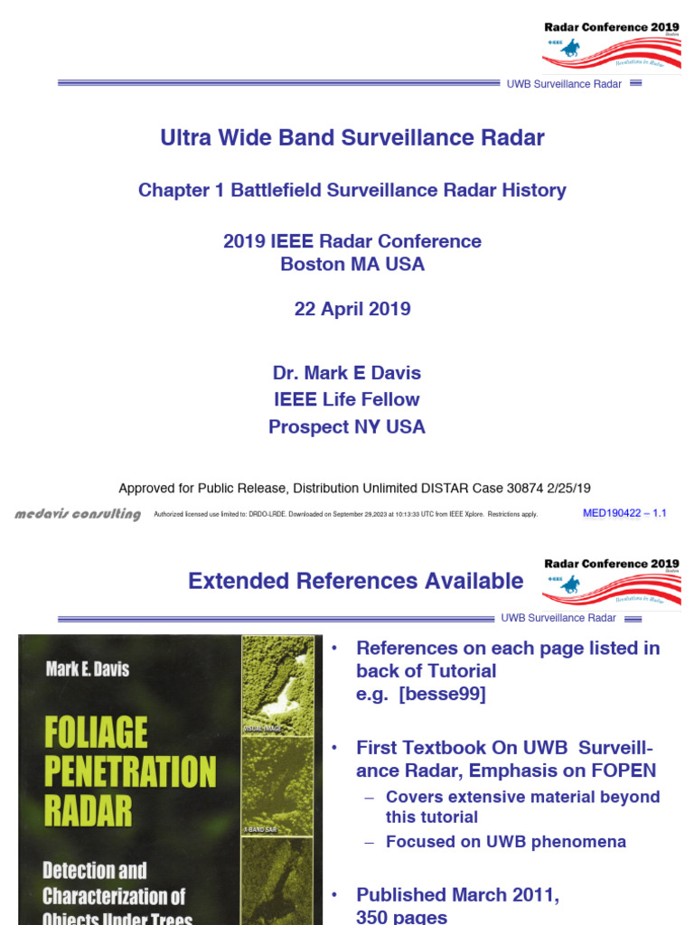 Ultra Wide Band Surveillance Radar PDF