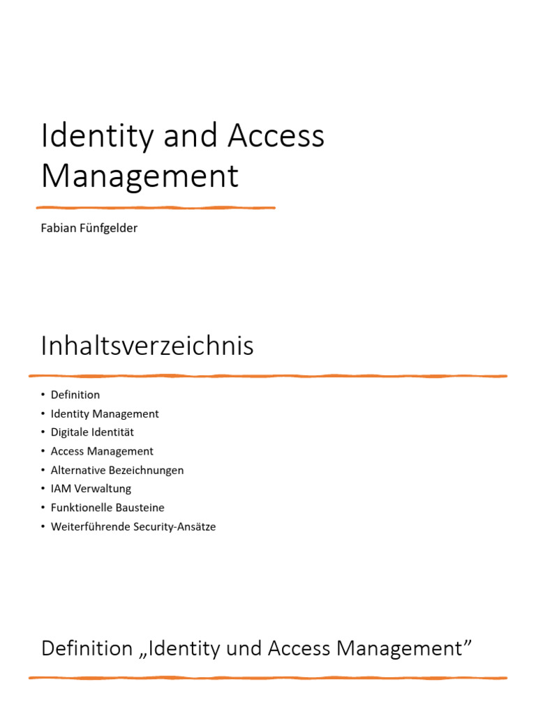 Identity and Access Management | PDF