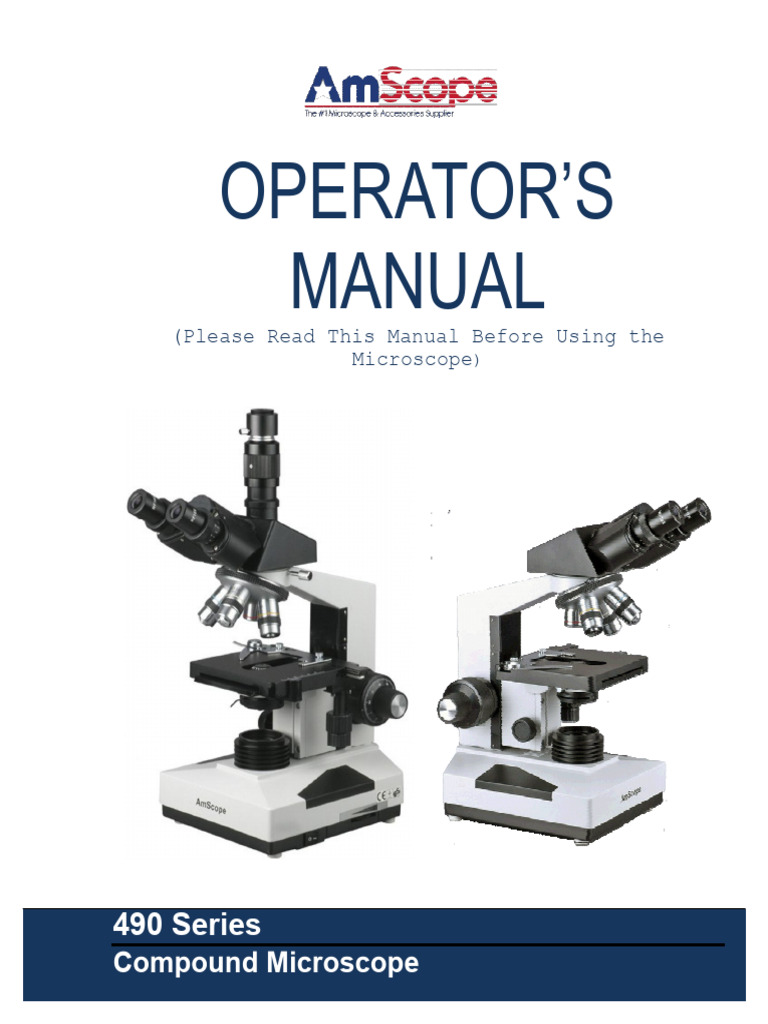 AmScope 490 Series Manual FINAL 151002 PDF Camera Aperture