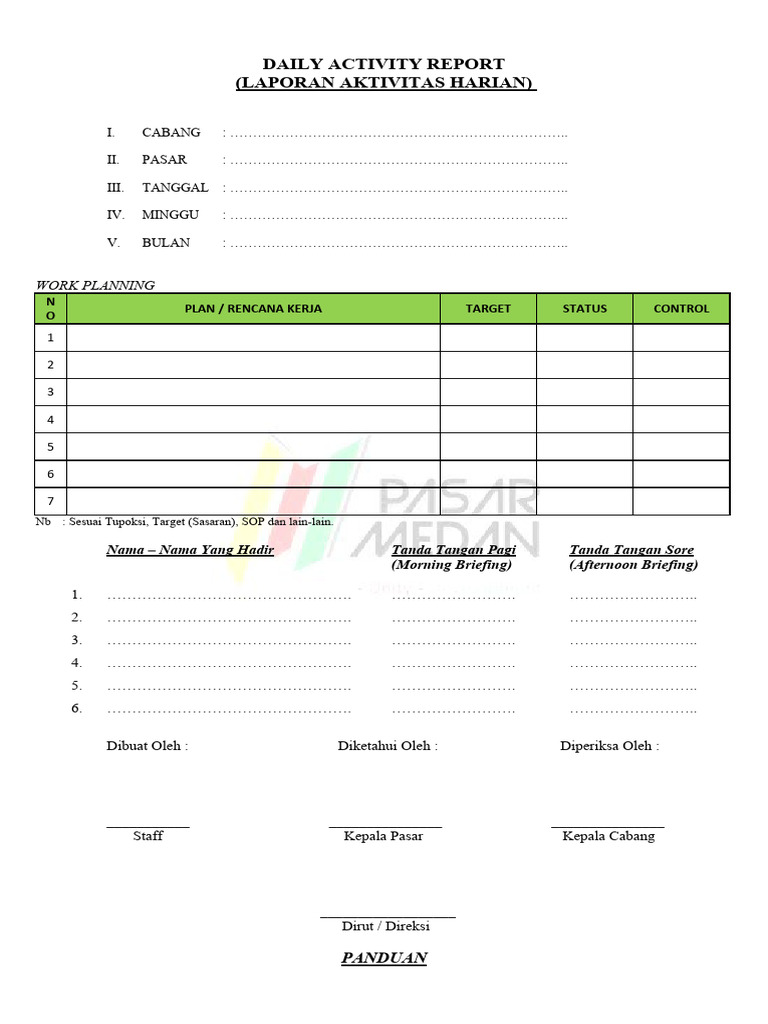 Daily Activity Report | PDF | Komputer