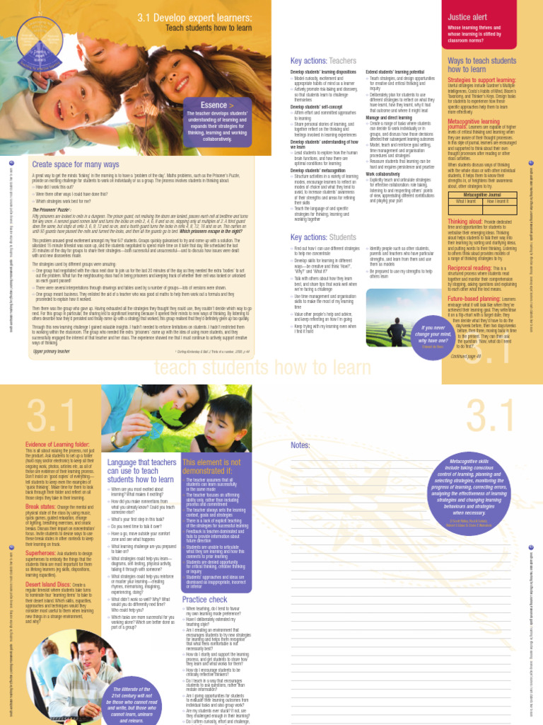 Teach Students How To Learn Pdf