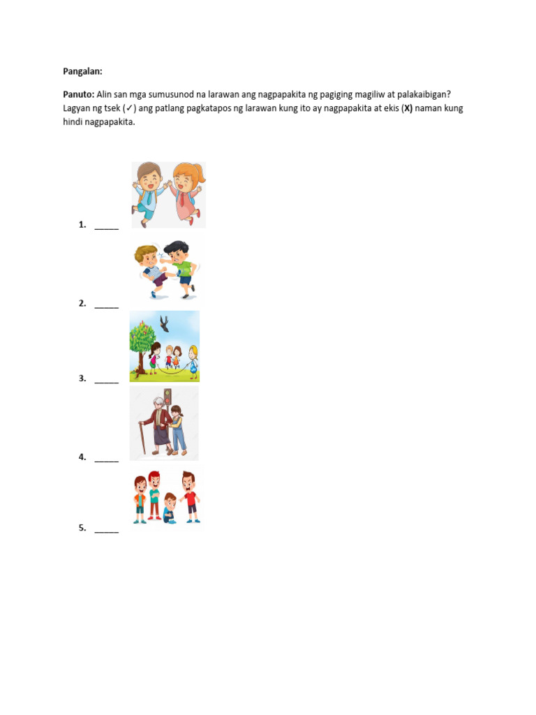 ESP Worksheet | PDF