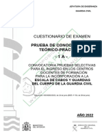 Descargar Examen Ingreso Guardia Civil 1A y 1B 25 09 2022