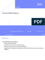 Chapter 01 - Overview of ABAP Dictionary