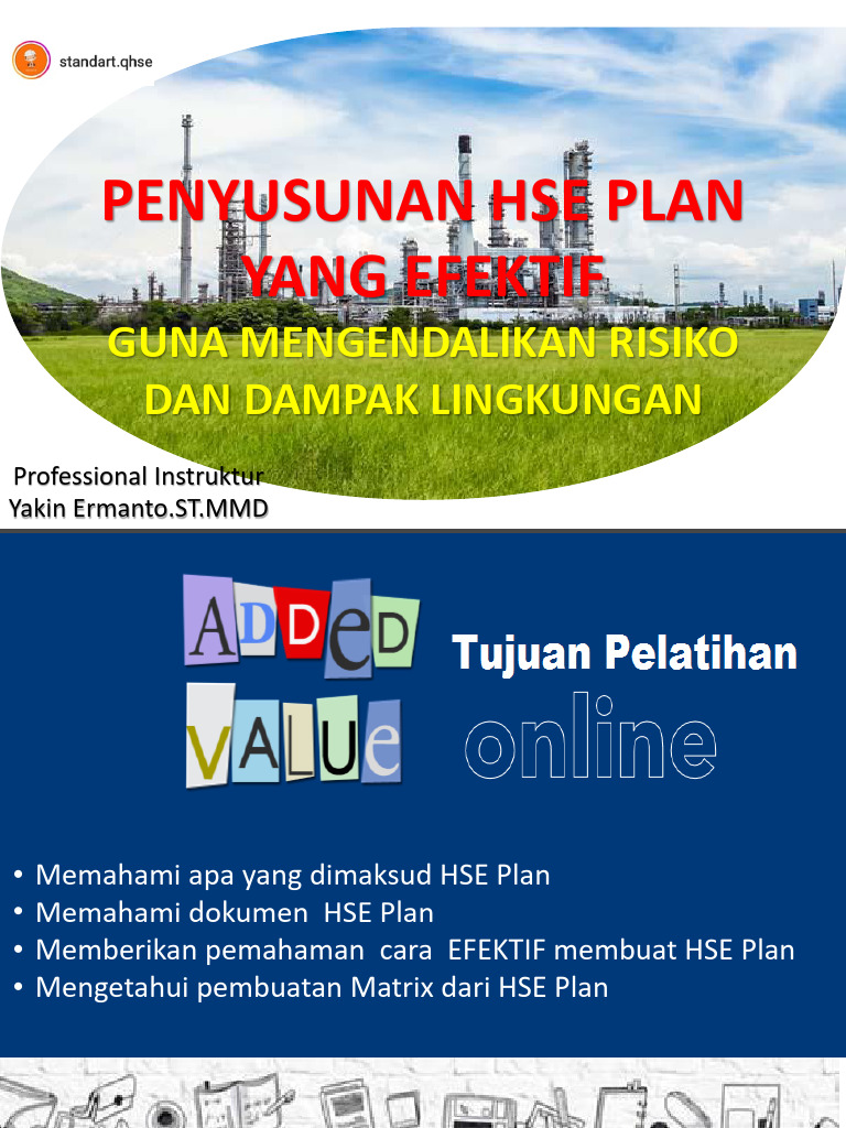 Modul Pembuatan Hse Plan Yang Efektif Pdf