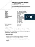 Plan Anual de Comisión de Resolucion de Conflictos 2020