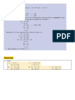 Simultaneous Equations