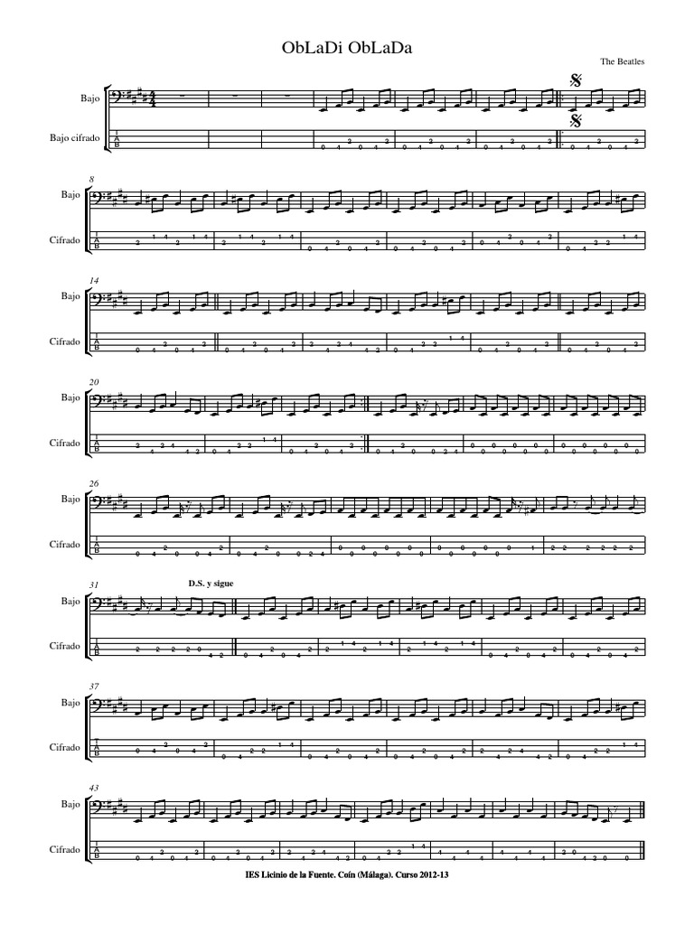Obladi Oblada Bajo | PDF