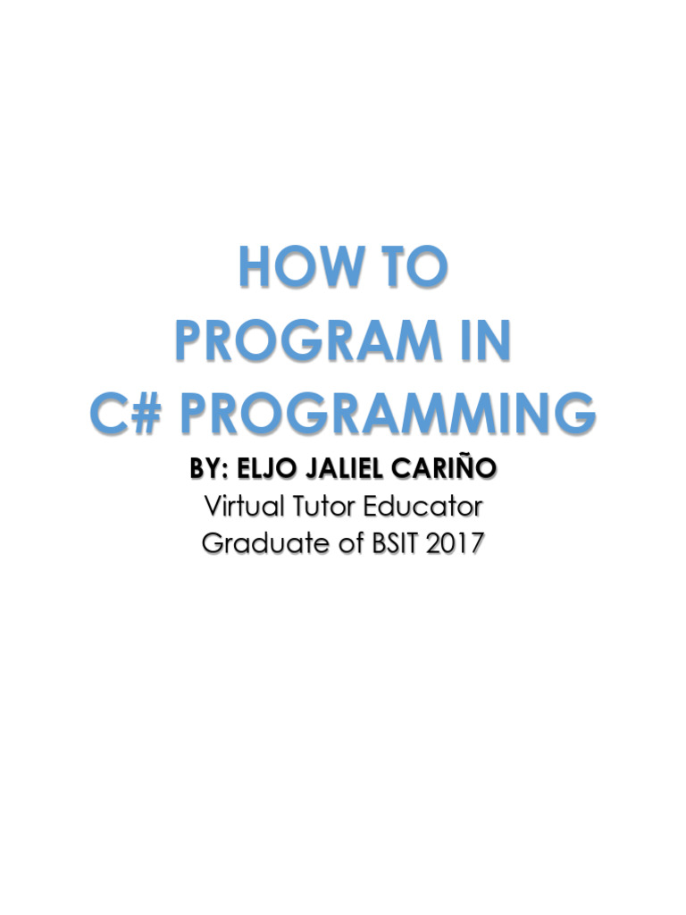 C Tutorial Codes | PDF