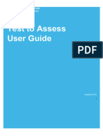 Test To Assess User Guide