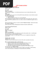 Unit 4 Sample Problems and Solutions